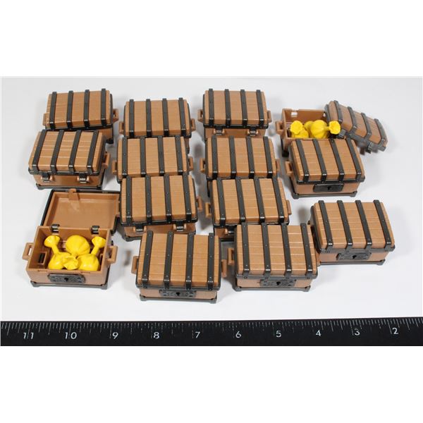 #545 VINTAGE PLAYMOBIL TREASURE CHEST LOT W/ GOLD