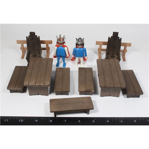 #555 PLAYMOBIL 3568 KING AND QUEEN 1980 WITH