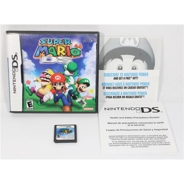 #563 NINTENDO DS GAME SUPER MARIO 64 DS CASED