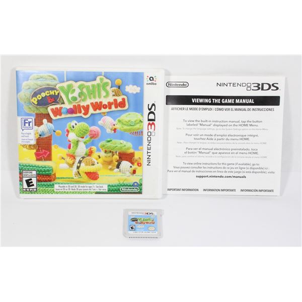 #566  NINTENDO 3DS GAME CIB YOSHI'S WOOLLY WORLD