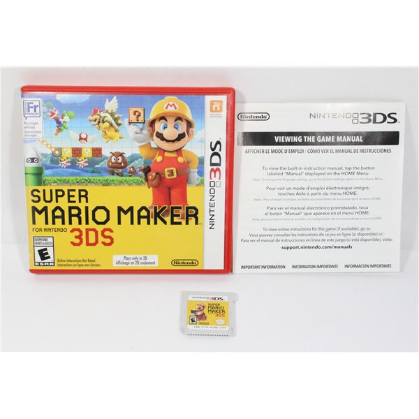 #571  NINTENDO 3DS GAME CIB SUPER MARIO MAKER 3DS