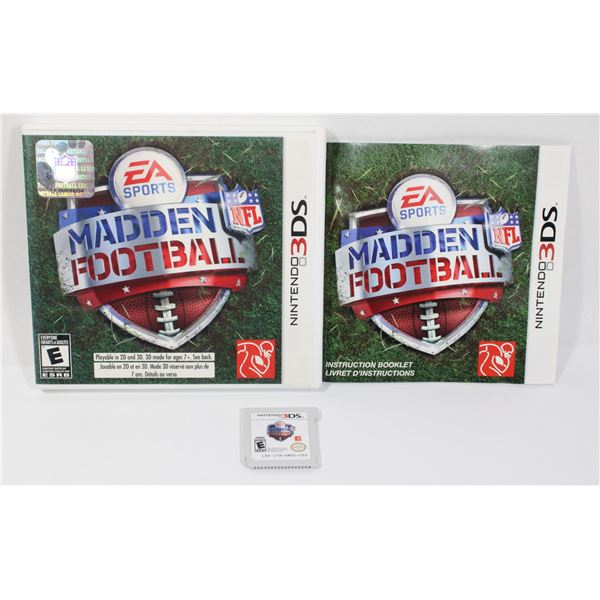#580  NINTENDO 3DS GAME CIB MADDEN FOOTBALL