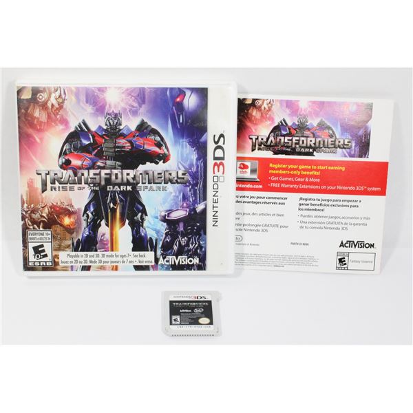 #582  3DS TRANSFORMERS RISE OF THE DARK SPARK