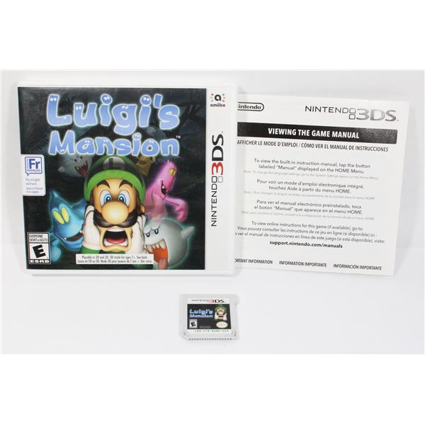 #583  NINTENDO 3DS GAME LUIGI'S MANSION