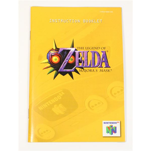 #591 N64 LEGEND OF ZELDA MAJOR'AS MASK MANUAL