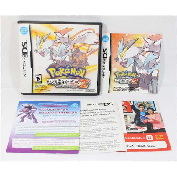 #598 POKÉMON WHITE VERSION 2 CASE + MANUAL ONLY