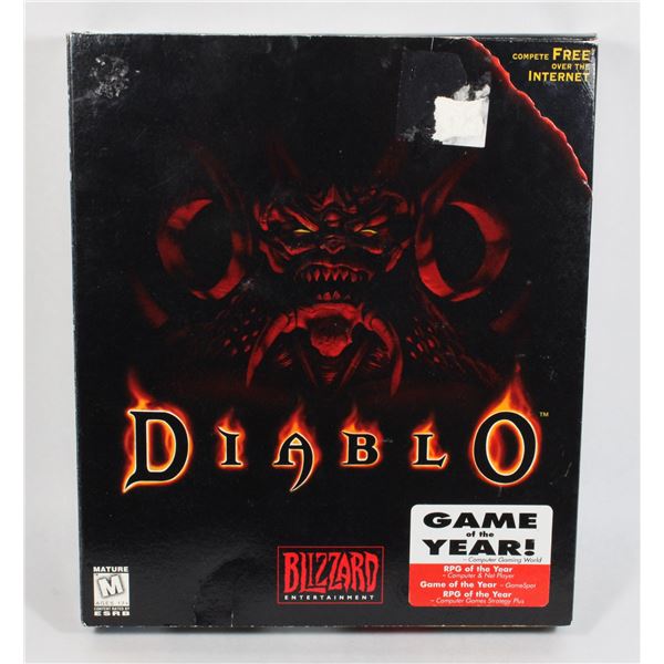 #601 BIG BOX PC GAME DIABLO COMPLETE W/ MANUAL
