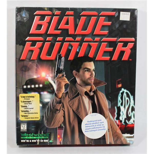 #602 BIG BOX PC GAME BLADE RUNNER COMPLETE W/