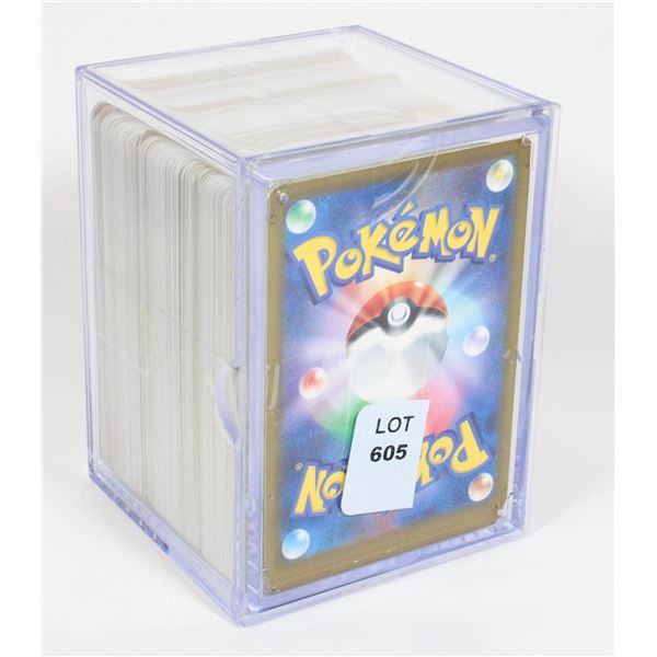 #605 JAPANESE POKÉMON CARD LOT IN PLASTIC CASE