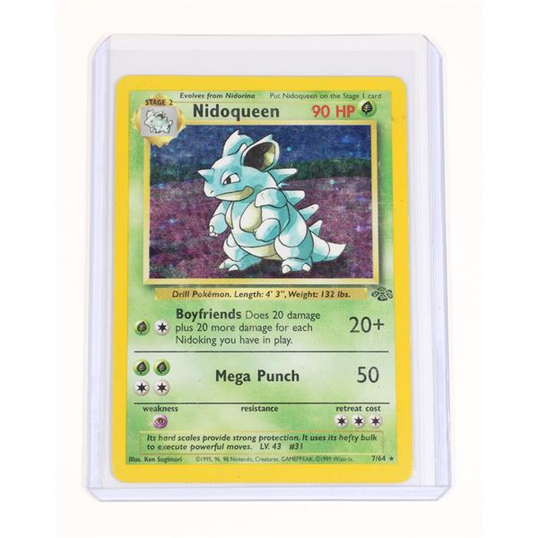 #606  POKÉMON CARD NIDOQUEEN 7/64 HOLO 1999