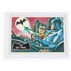 Image 1 : #639 1966 O-PEE-CHEE BATMAN CARD #3 THE BAT SIGNAL