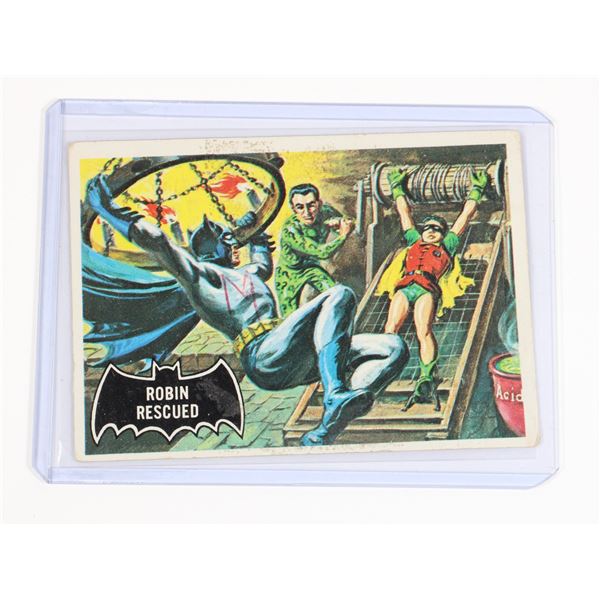 #647 1966 O-PEE-CHEE BATMAN CARD #38 ROBIN RESCUED