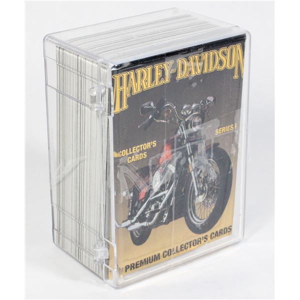 #663  HARLEY-DAVIDSON SERIES 1 CARDS IN CASE 1992