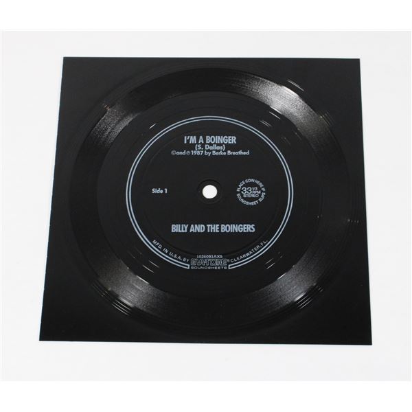 #716 BILLY AND THE BOINGERS 45 FLEXIDISC VINYL