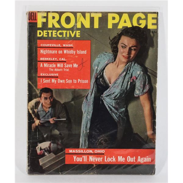 #718 MAY 1956 FRONT PAGE DETECTIVE MAGAZINE