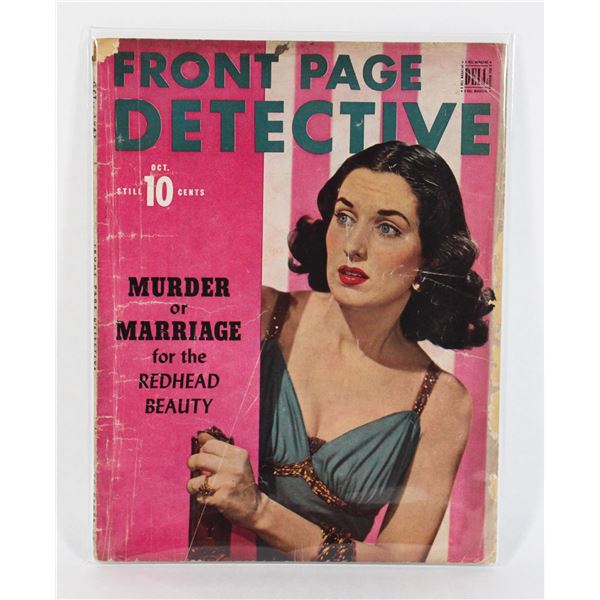 #722 OCTOBER 1947 FRONT PAGE DETECTIVE MAGAZINE