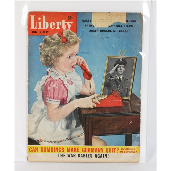 #736 WW2 AUGUST 1942 LIBERTY MAGAZINE