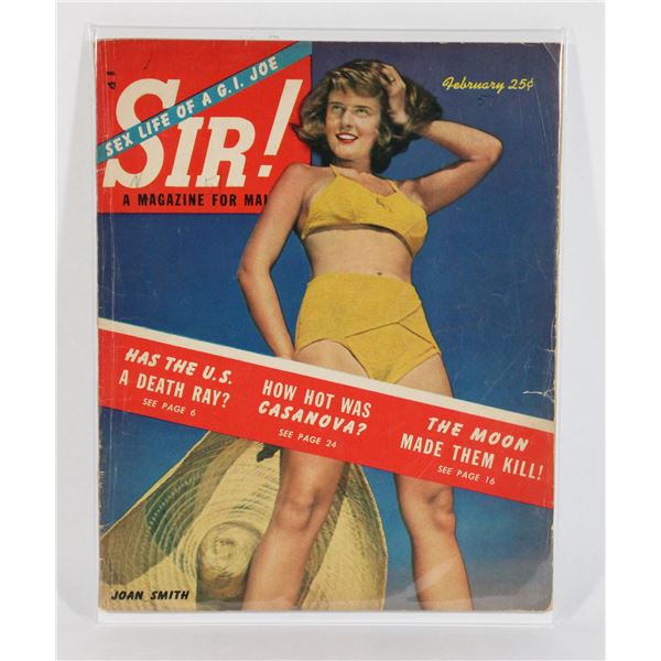 #754 FEBRUARY 1951 SIR! A MAGAZINE FOR MALES