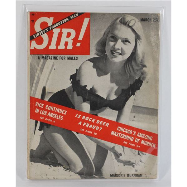 #755 MARCH 1950 SIR! A MAGAZINE FOR MALES