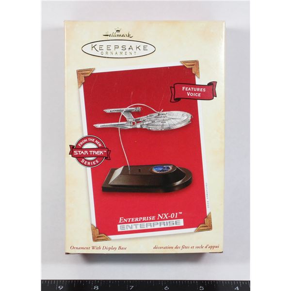 #790 STAR TREK ENTERPRISE NX-01 ORNAMENT 2002 W/