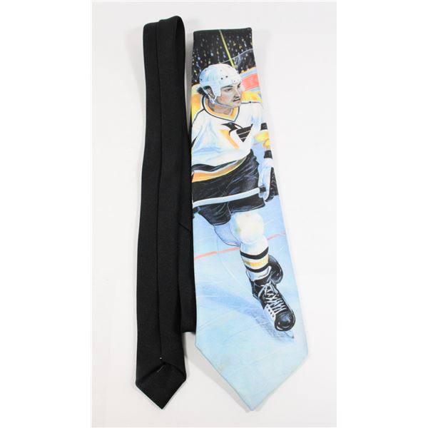 #800 VINTAGE MEN'S TIE PITTSBURGH PENGUINS HOCKEY