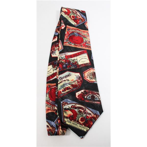 #817 VINTAGE MEN'S TIE CAMPBELL'S TOMATO SOUP 1994