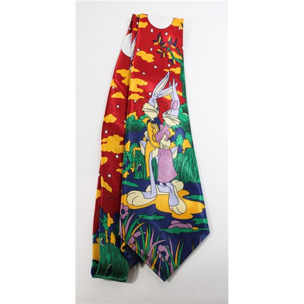 #823 VINTAGE MEN'S TIE WARNER BROTHERS BUGS BUNNY