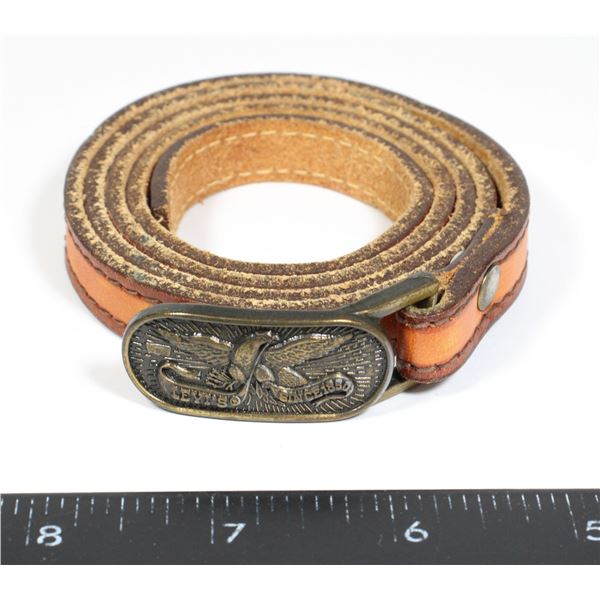 #828 LEVI'S SINCE 1850 BELT + BUCKLE CANADA MADE