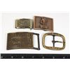 Image 1 : #831 LOT 4 LEVI JEANS METAL BELT BUCKLES ASSORTED