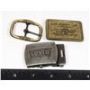 Image 1 : #832 LOT 4 LEVI JEANS METAL BELT BUCKLES ASSORTED