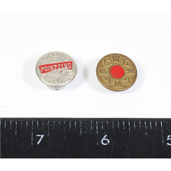 #834 VINTAGE JEAN BUTTONS GWG + POINT ZERO