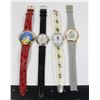 Image 1 : #858 LOT OF 4 ASSORTED WRISTWATCHES