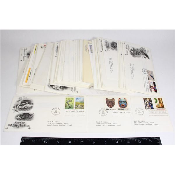 #861 GIANT FIRST DAY OF ISSUE STAMP LETTER LOT INC