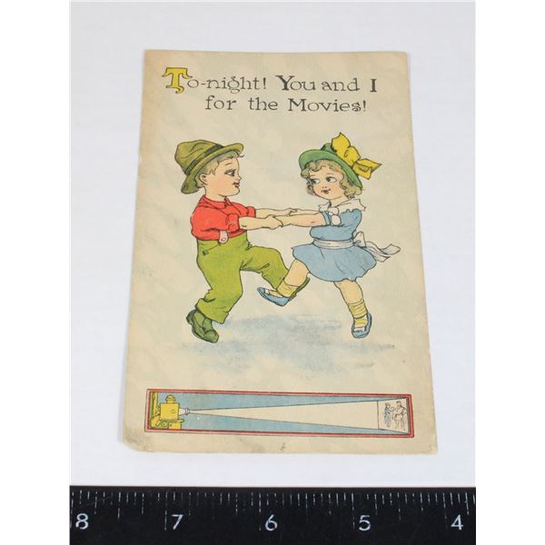 #864 EARLY 20TH CENTURY CARTOON HUMOR POST CARD