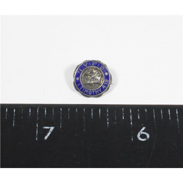 #877 NAZARENE YOUNG PEOPLE'S SOCIETY SILVER PIN