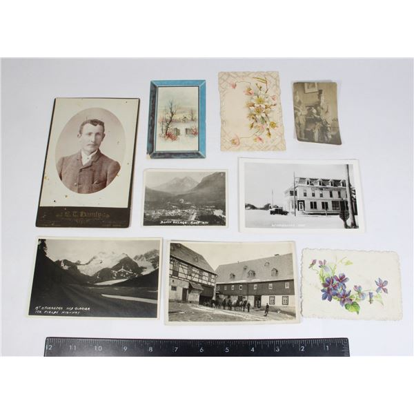 #889 VINTAGE 1900'S PHOTO AND CARD ASSORTED LOT