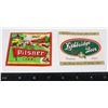 Image 1 : #890 LETHBRIDGE BEER + PISNER LETHBRIDGE LABEL LOT