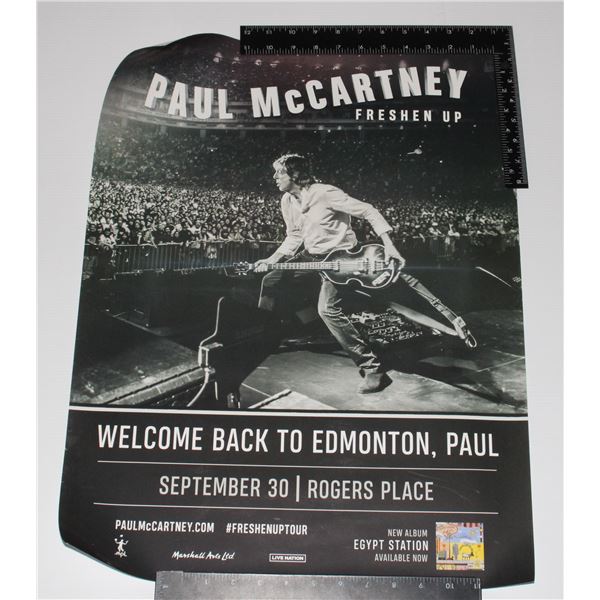 #912 PAUL MCCARTTNEY FRESHEN UP POSTER EDMONTON