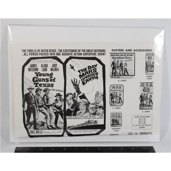 #920 THE DAY MARS INVADED EARTH 1963 PROMO POSTER