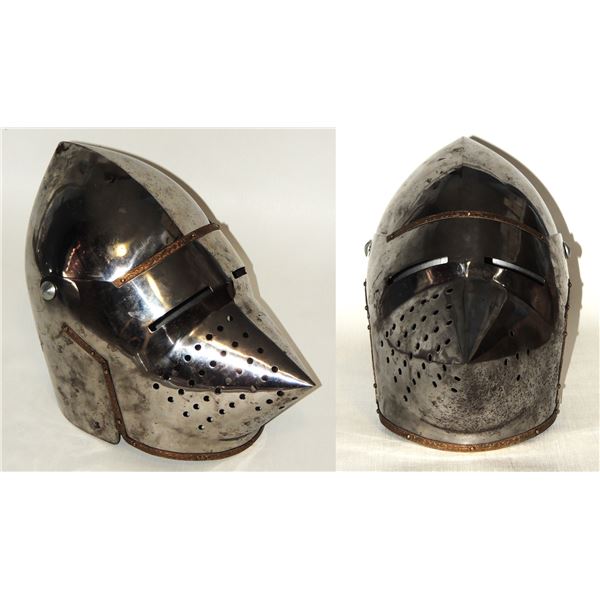 #924 REENACTOR MEDIEVAL ARMOUR BASCINET HELMET