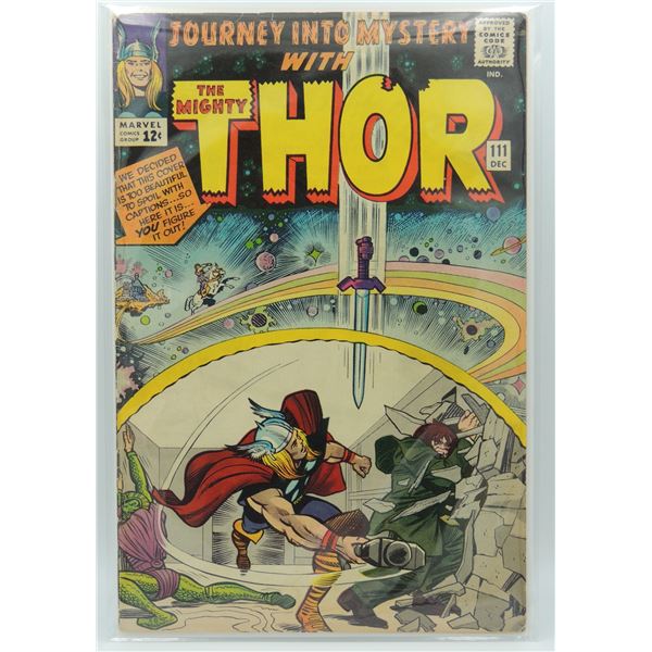 #936 MARVEL COMICS THE MIGHTY THOR #111 DEC 1964