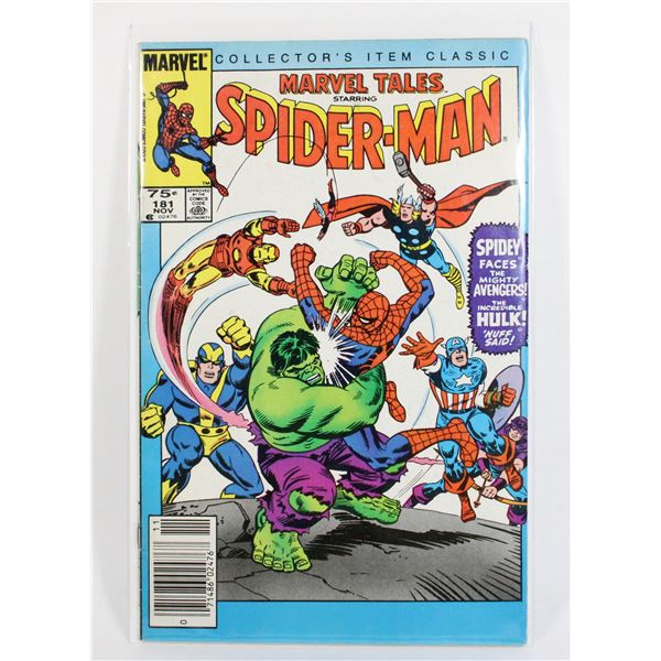 #956  MARVEL COMICS MARVEL TALES #181 OCTOBER 1985