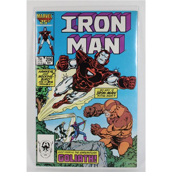 #958  MARVEL COMICS IRON MAN #206 MAY 1986