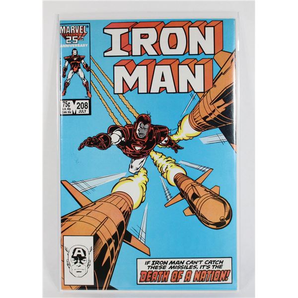 #960  MARVEL COMICS  IRON MAN #208 JULY 1986
