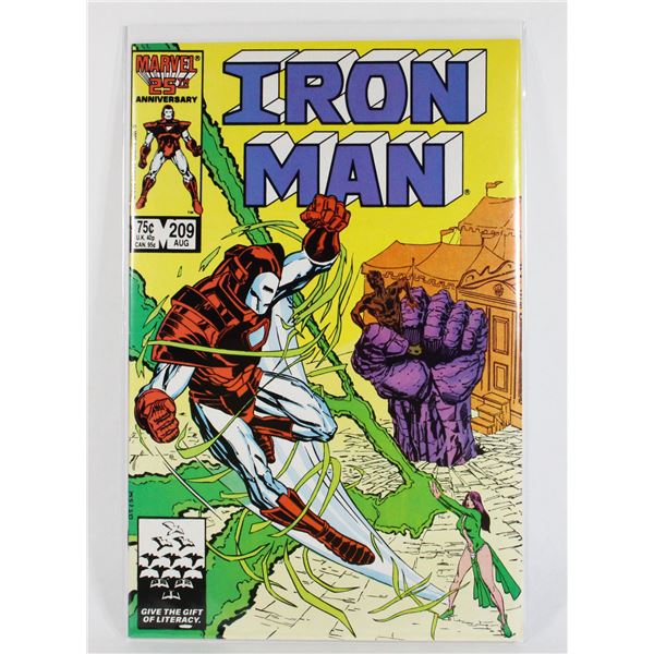 #961  MARVEL COMICS  IRON MAN #209 AUGUST 1986