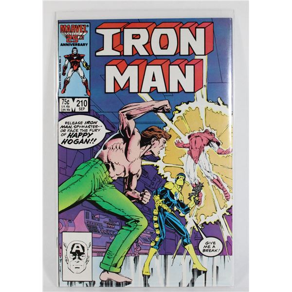 #962  MARVEL COMICS  IRON MAN #210 SEPTEMBER 1986