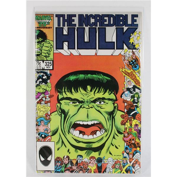 #970 MARVEL COMICS  INCREDIBLE HULK #325 NOV 1986
