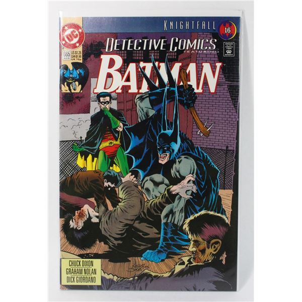 #1004 DC DETECTIVE COMICS #665 AUGUST 1993
