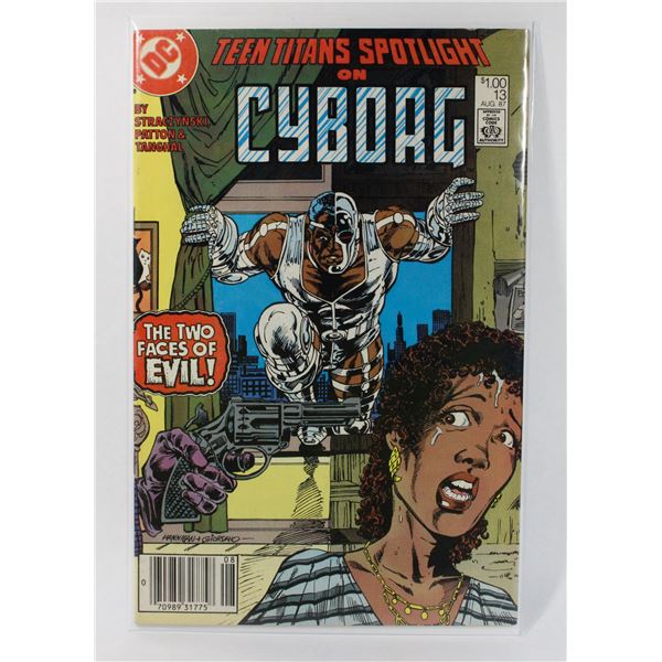 #1020  DC TEEN TITANS SPOTLIGHT ON CYBORG #13 1987