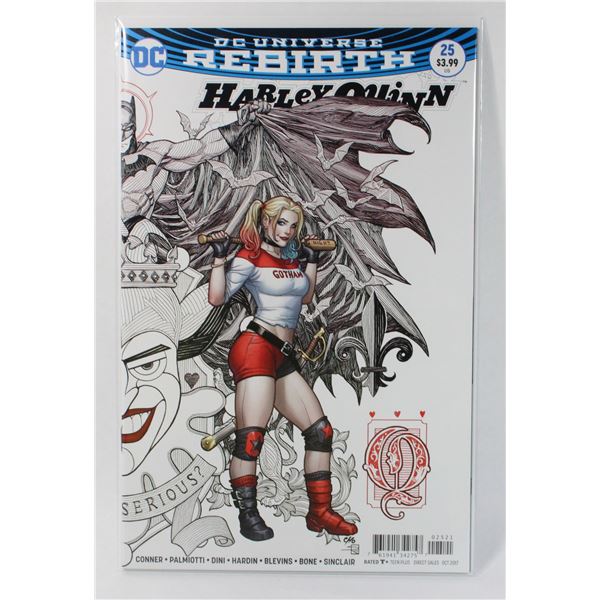 #1036 DC UNIVERSE REBIRTH HARLEY QUINN #25 2017